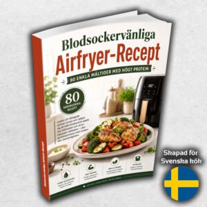 Blodsockervänliga Airfryer-Recept : 80 Enkla Måltider med Högt Protein