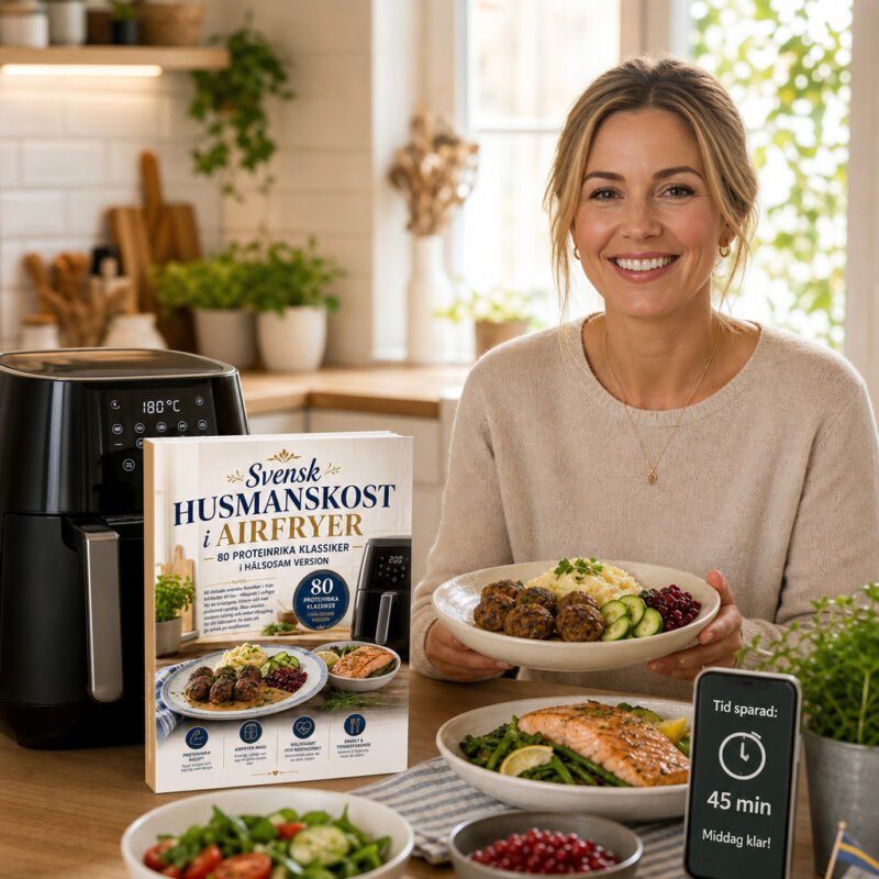 Svensk Husmanskost i Airfryer : 80 Proteinrika Klassiker i Hälsosam Version